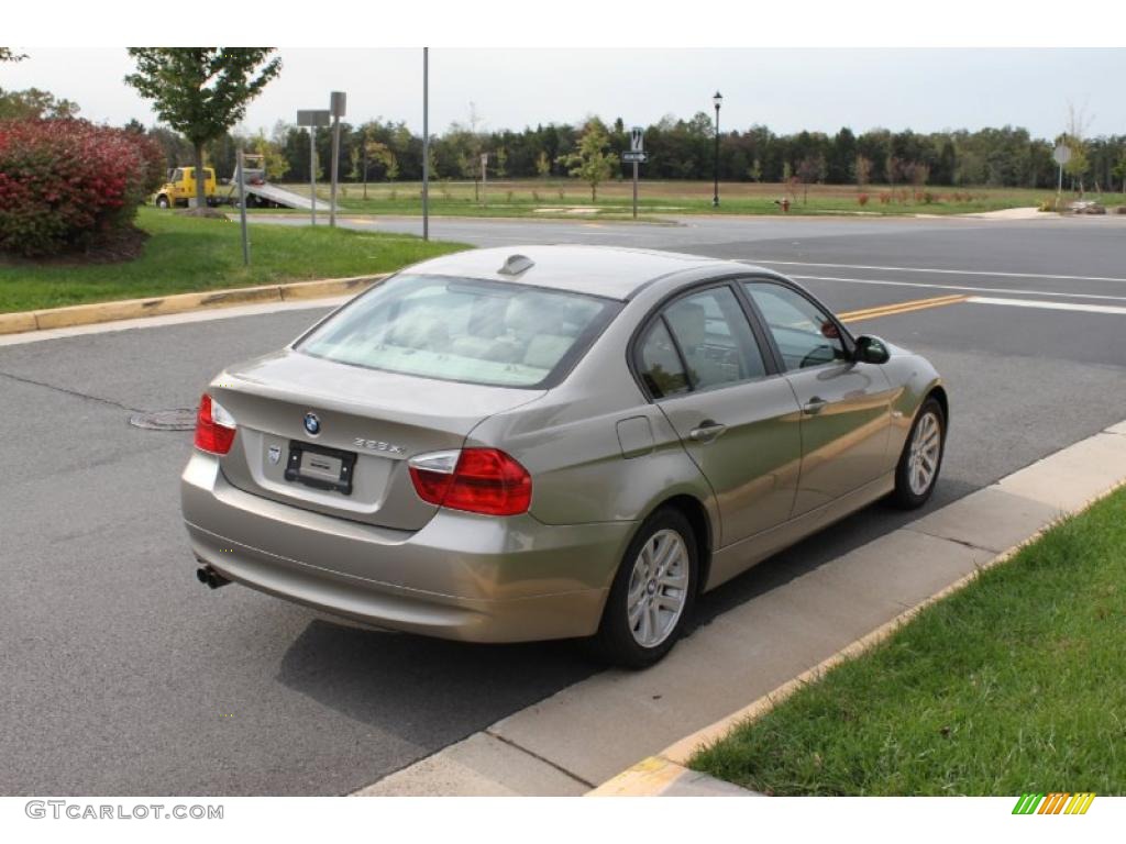 2007 3 Series 328xi Sedan - Platinum Bronze Metallic / Beige photo #6