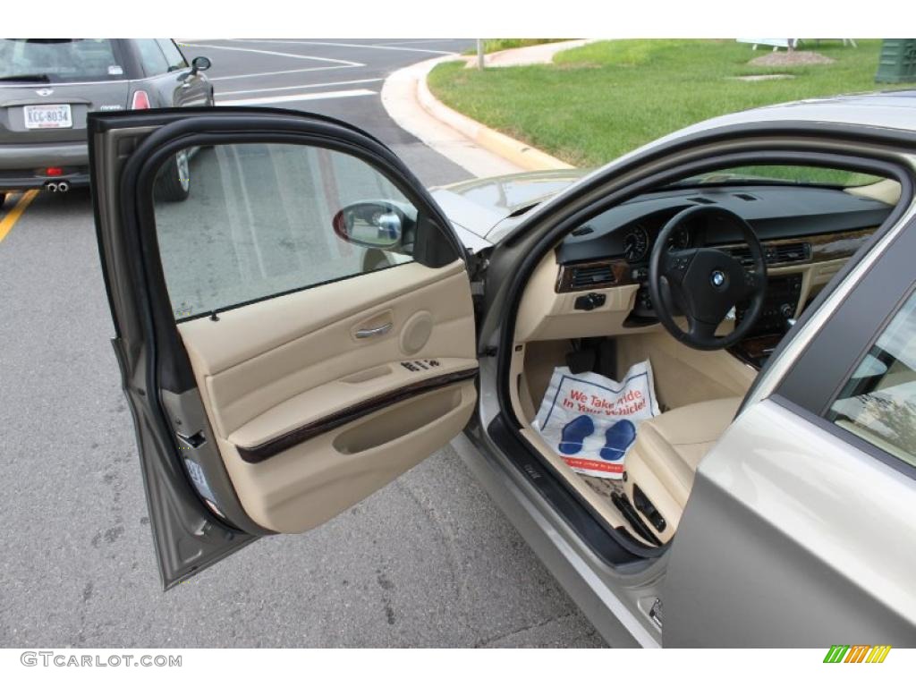 2007 3 Series 328xi Sedan - Platinum Bronze Metallic / Beige photo #13