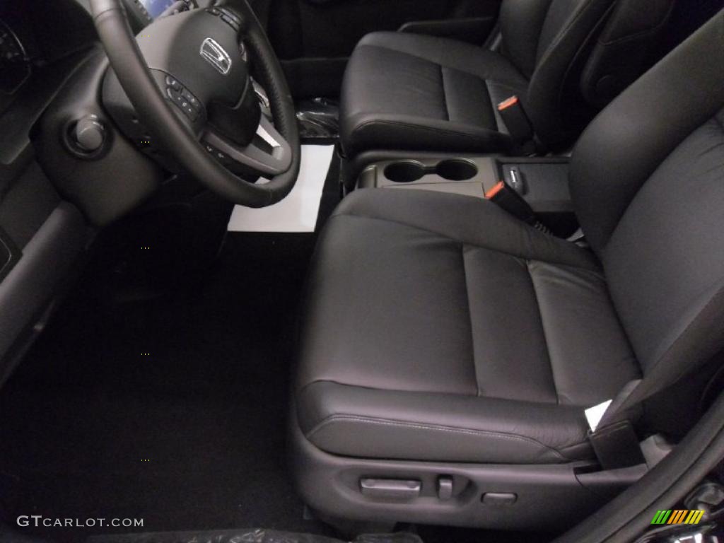 Black Interior 2011 Honda CR-V EX-L Photo #38347530