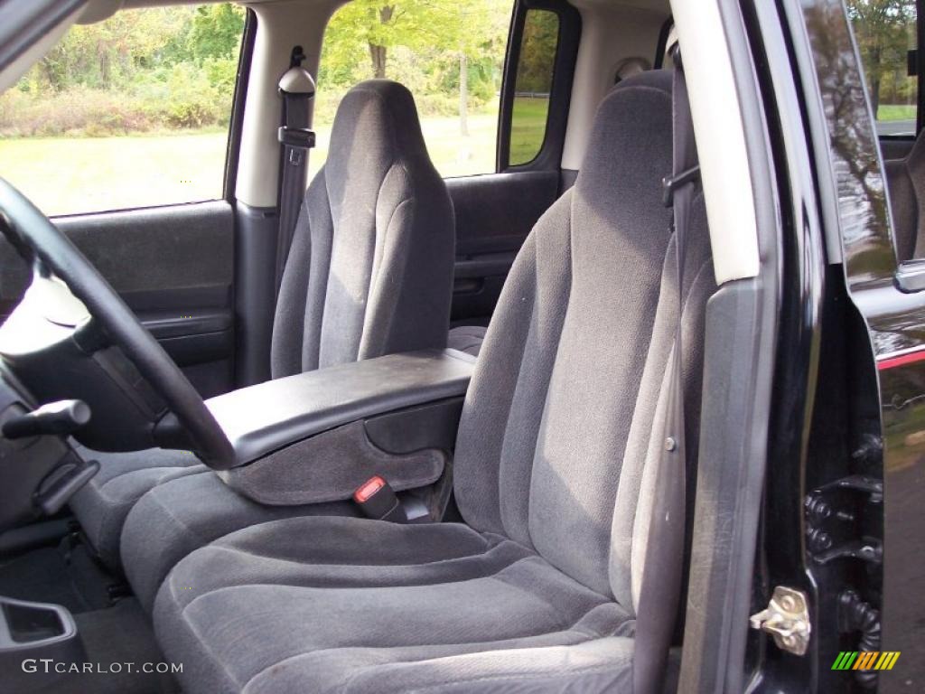 Dark Slate Gray Interior 2002 Dodge Dakota SLT Quad Cab 4x4 Photo #38348130