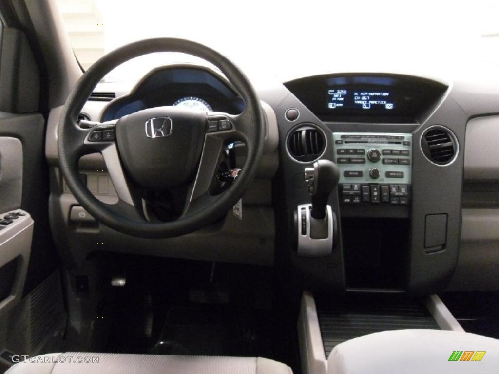2011 Honda Pilot EX Gray Dashboard Photo #38348630