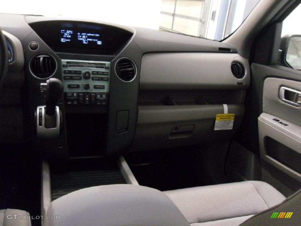 2011 Honda Pilot EX Gray Dashboard Photo #38348650
