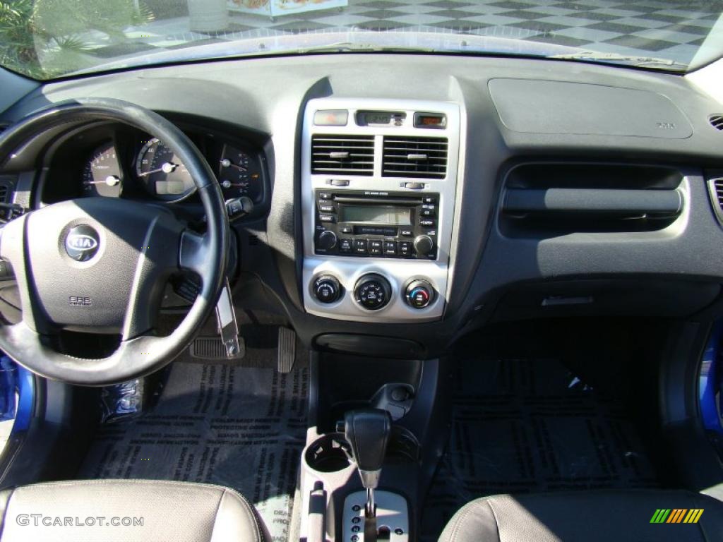 2006 Kia Sportage LX V6 Black Dashboard Photo #38350206