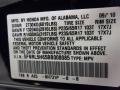 NH731P: Crystal Black Pearl 2011 Honda Odyssey EX-L Color Code