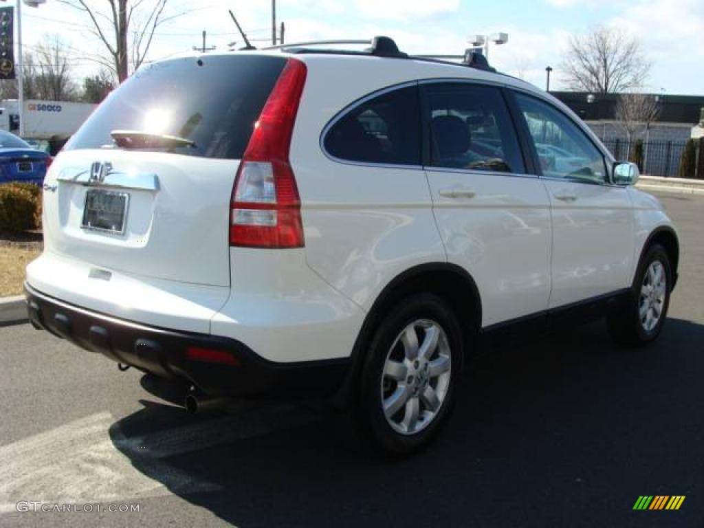 2008 CR-V EX-L 4WD - Taffeta White / Gray photo #4