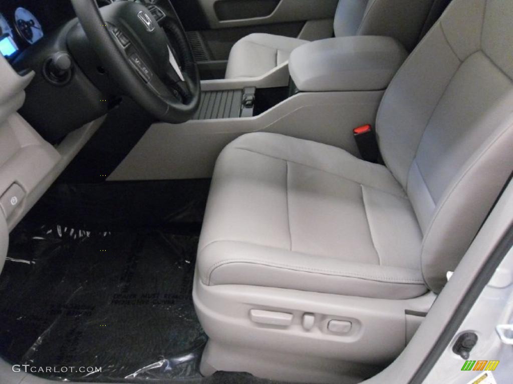 Gray Interior 2011 Honda Pilot Touring 4WD Photo #38352094