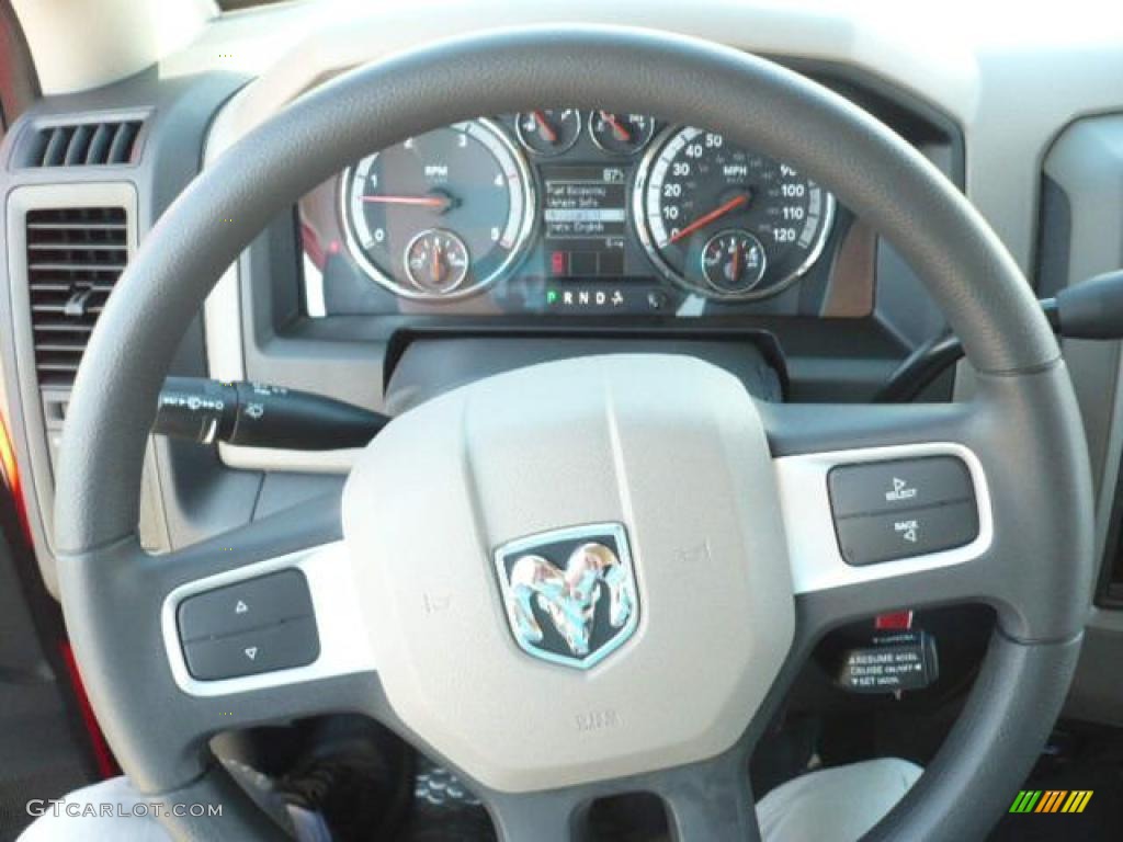 2011 Dodge Ram 4500 HD SLT Regular Cab 4x4 Chassis Dark Slate/Medium Graystone Steering Wheel Photo #38352370