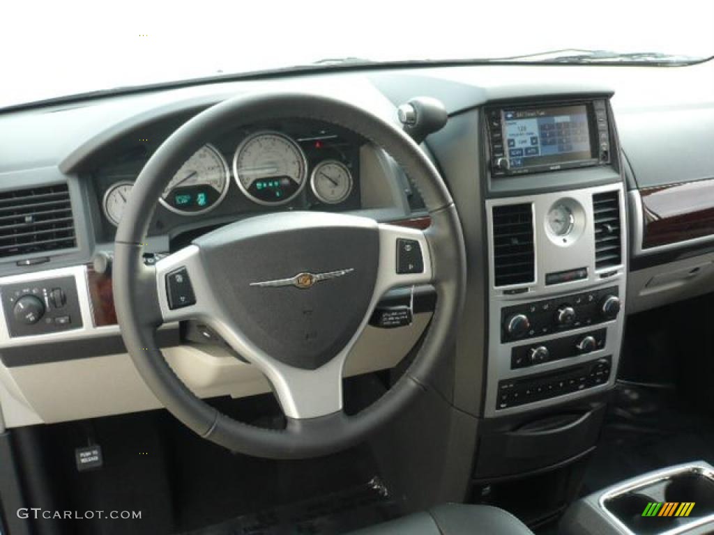 2010 Chrysler Town & Country Touring Dark Slate Gray/Light Shale Dashboard Photo #38353246