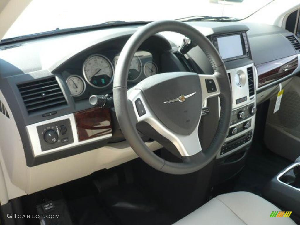 2010 Chrysler Town & Country Touring Dark Slate Gray/Light Shale Dashboard Photo #38353522