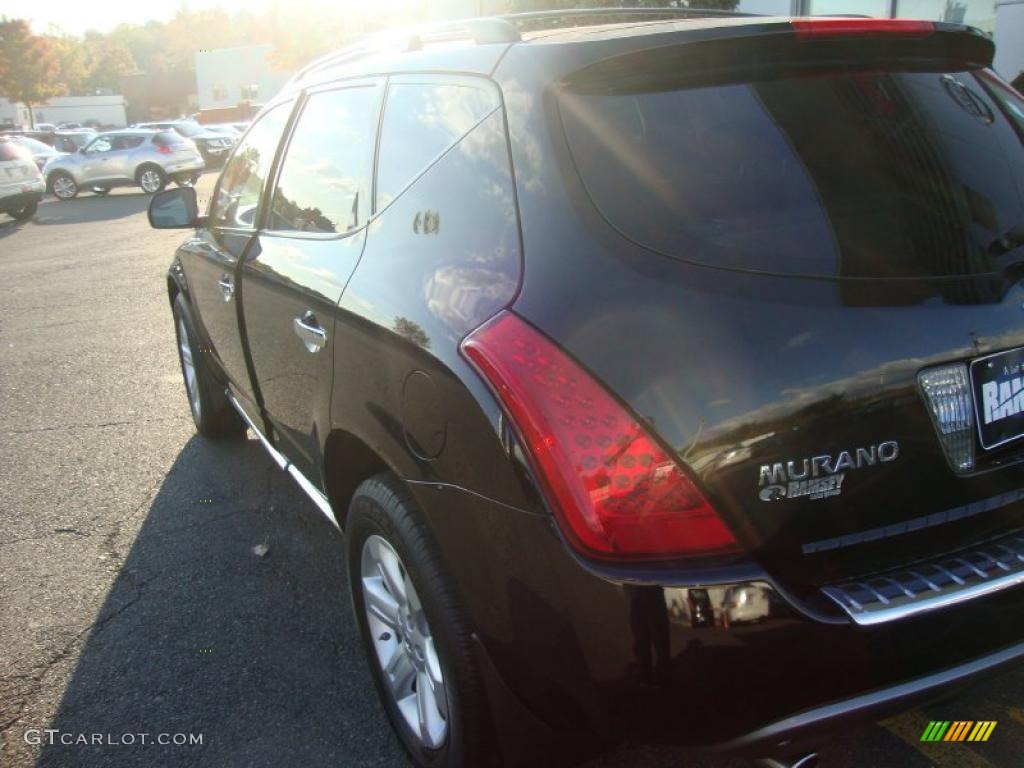 2007 Murano SL AWD - Super Black / Charcoal photo #10