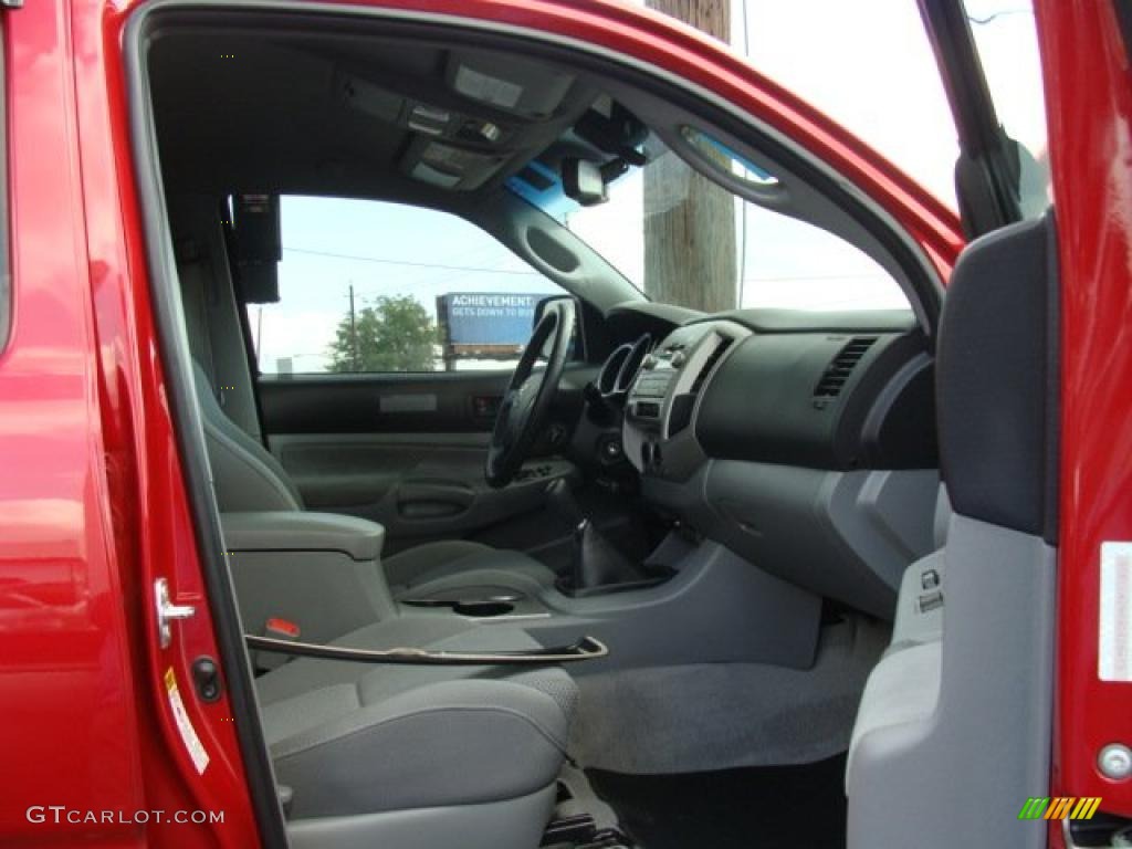 2009 Tacoma V6 TRD Double Cab 4x4 - Barcelona Red Metallic / Graphite Gray photo #8