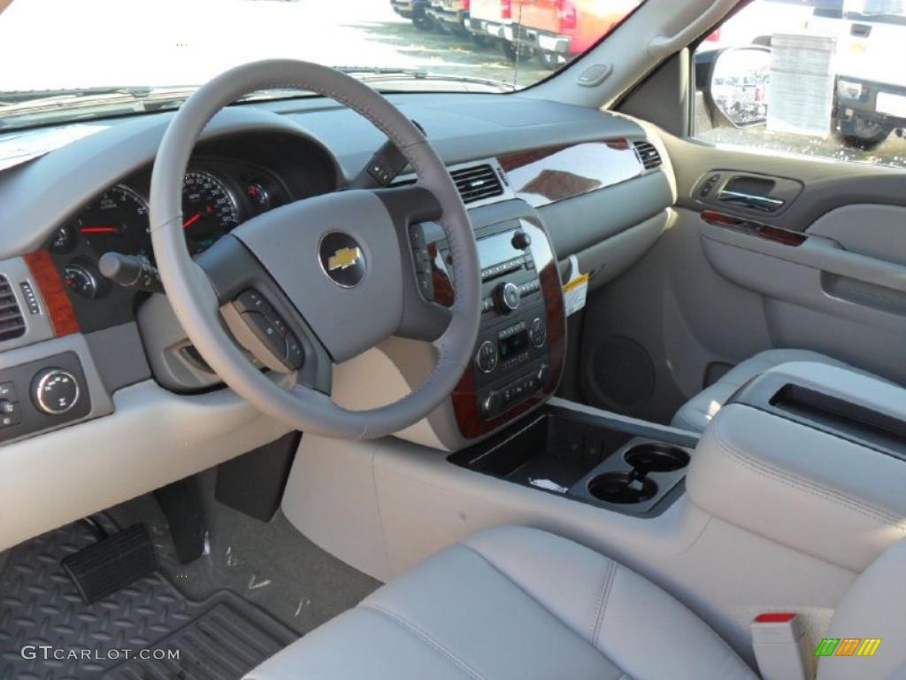 Light Titanium/Ebony Interior 2010 Chevrolet Silverado 1500 LTZ Extended Cab 4x4 Photo #38357978