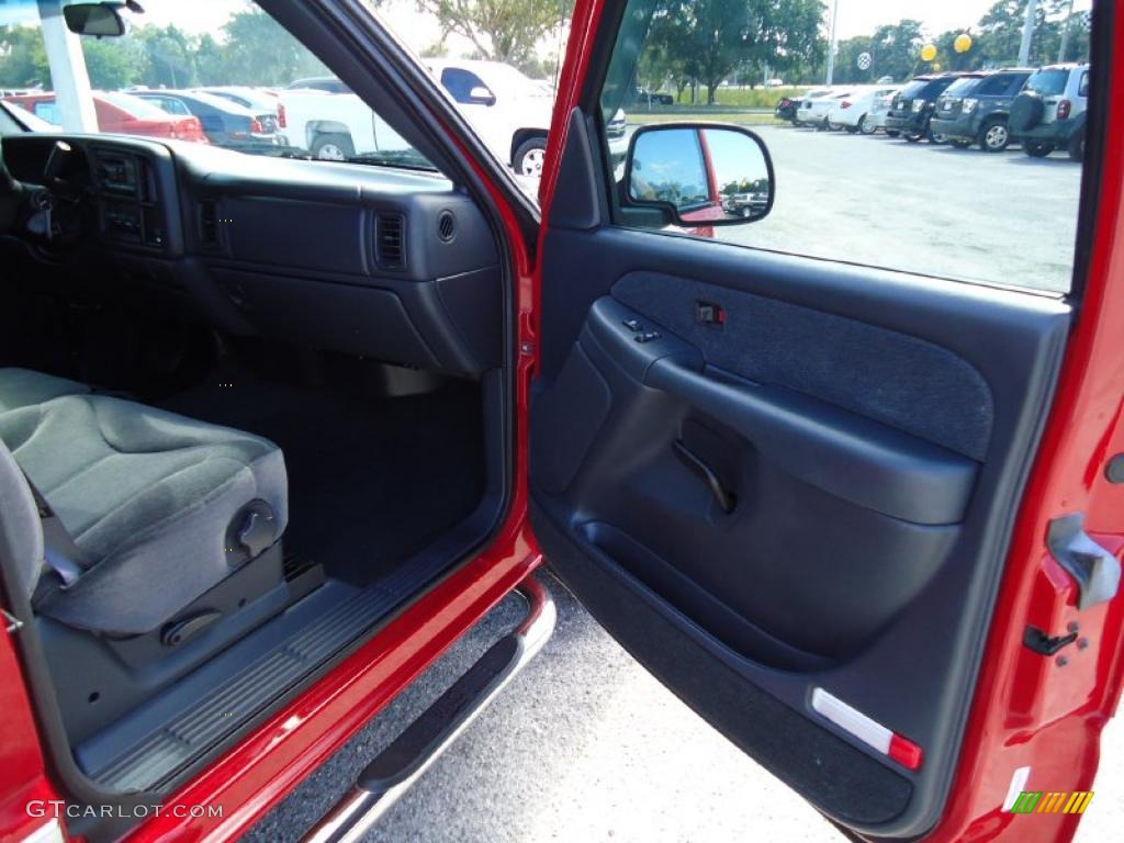 2001 Sierra 1500 SLE Extended Cab - Fire Red / Graphite photo #14