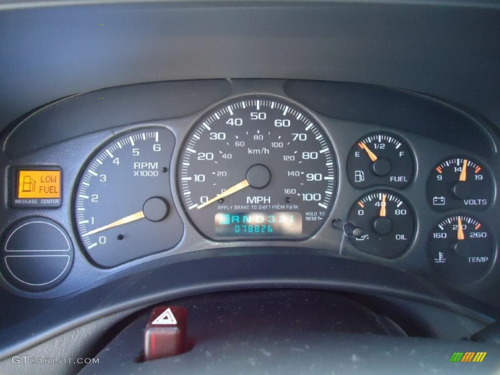 2001 GMC Sierra 1500 SLE Extended Cab Gauges Photo #38358410