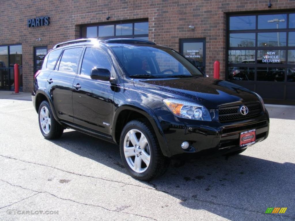 2007 RAV4 Sport 4WD - Black / Dark Charcoal photo #1