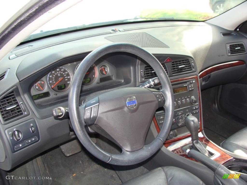 2007 Volvo S60 2.5T AWD Graphite Steering Wheel Photo #38359478