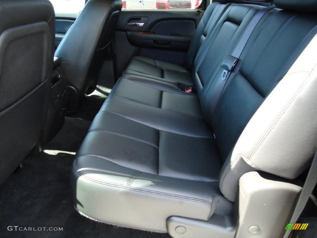 Ebony Interior 2008 Chevrolet Silverado 3500HD LTZ Crew Cab 4x4 Dually Photo #38360294