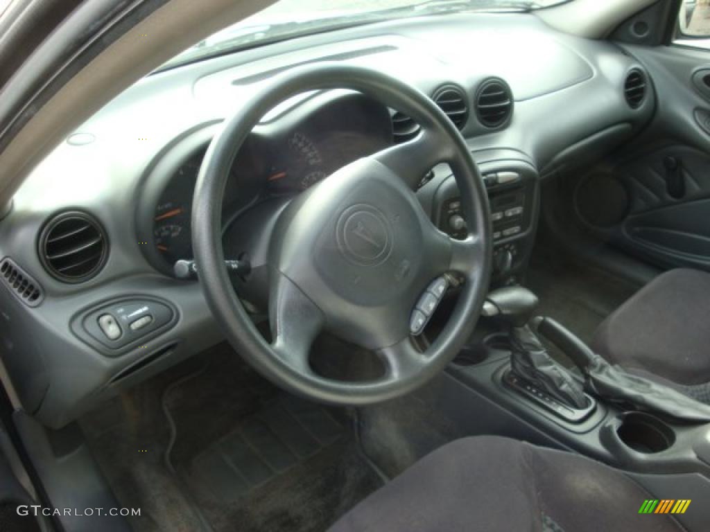 2003 Pontiac Grand Am SE Sedan Dark Pewter Steering Wheel Photo #38360982