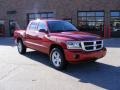 2008 Inferno Red Crystal Pearl Dodge Dakota Big Horn Crew Cab 4x4  photo #1