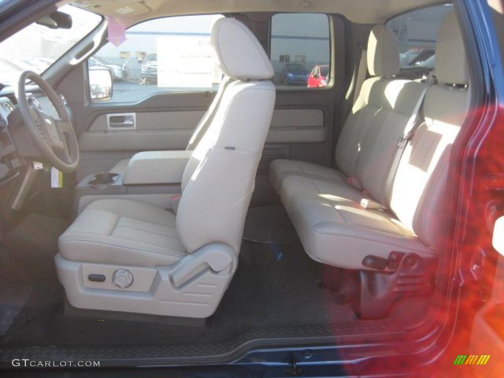 2010 F150 XLT SuperCab 4x4 - Dark Blue Pearl Metallic / Medium Stone photo #6
