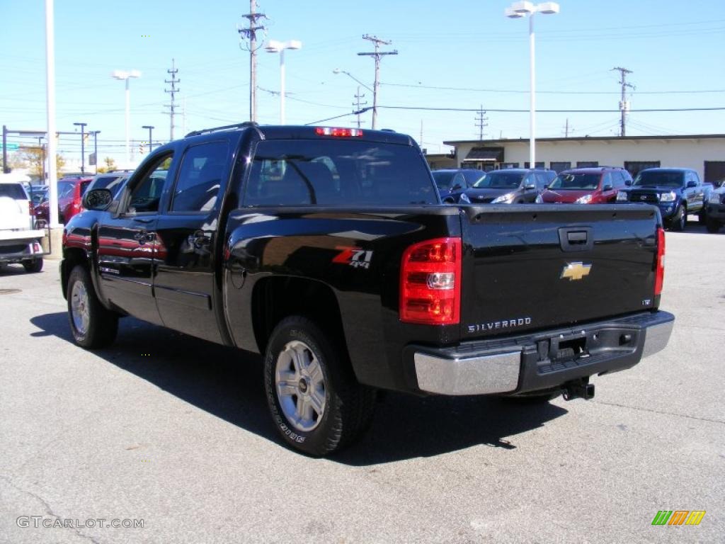 2008 Silverado 1500 LT Crew Cab 4x4 - Black / Ebony photo #5