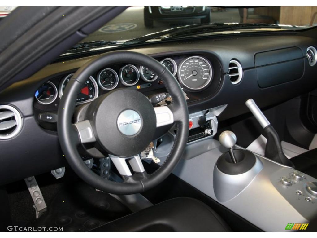 2005 Ford GT Standard GT Model Ebony Black Dashboard Photo #38363506