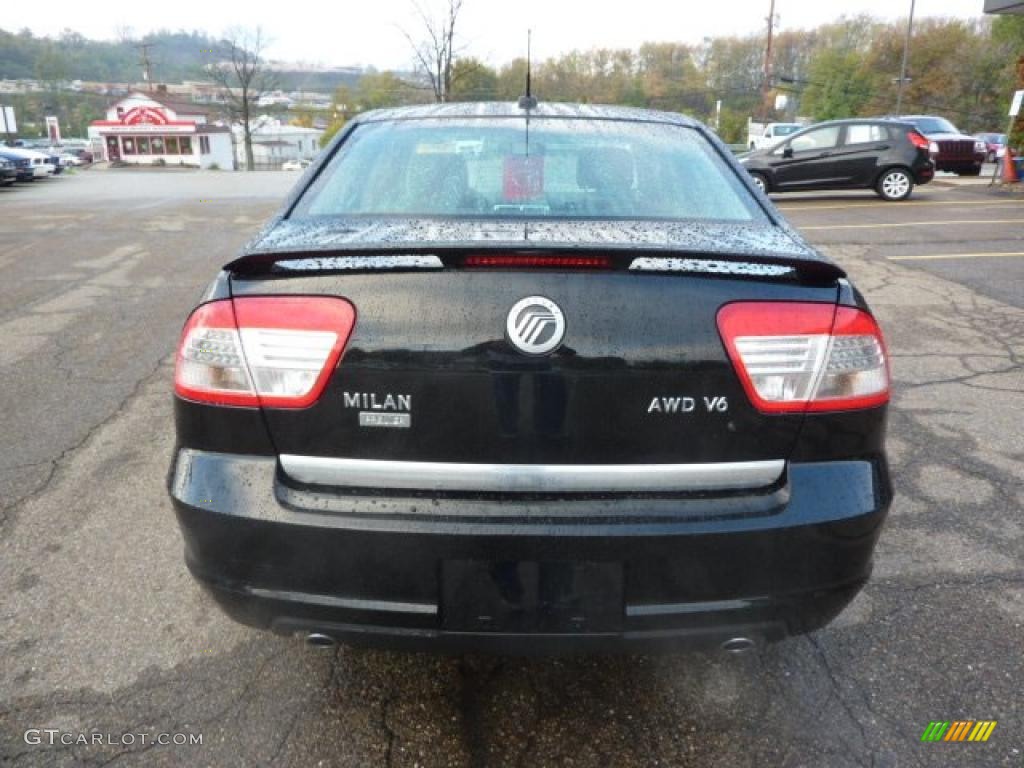 2008 Milan V6 Premier AWD - Black / Dark Charcoal photo #3