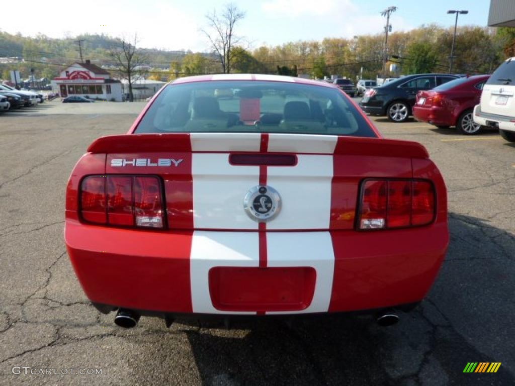 2007 Mustang Shelby GT500 Coupe - Torch Red / Black/Red photo #3
