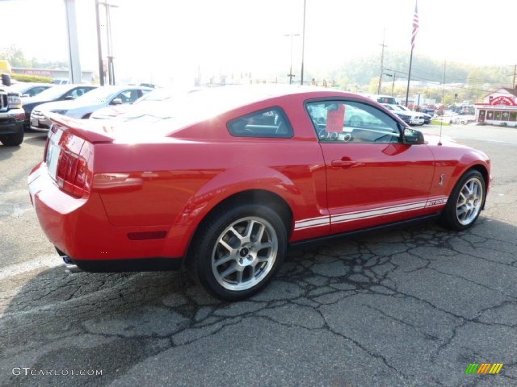 2007 Mustang Shelby GT500 Coupe - Torch Red / Black/Red photo #4