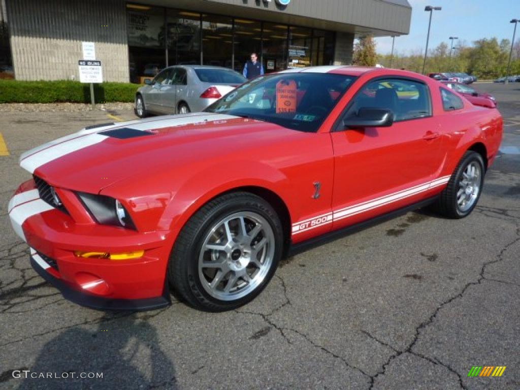 2007 Mustang Shelby GT500 Coupe - Torch Red / Black/Red photo #8