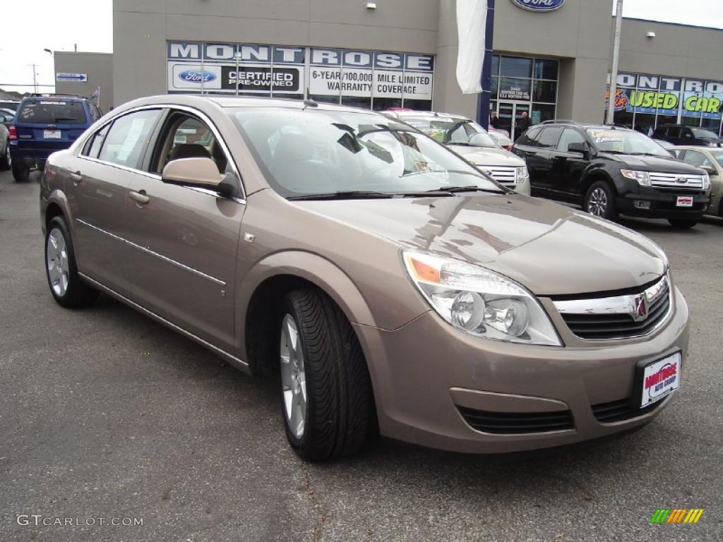 Bronzed Pewter Metallic 2007 Saturn Aura XE Exterior Photo #38367790