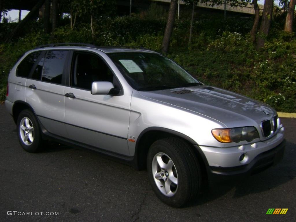 2001 X5 3.0i - Titanium Silver Metallic / Black photo #3