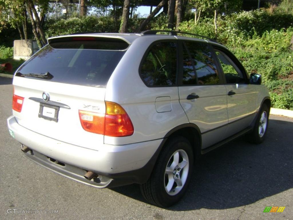 2001 X5 3.0i - Titanium Silver Metallic / Black photo #6