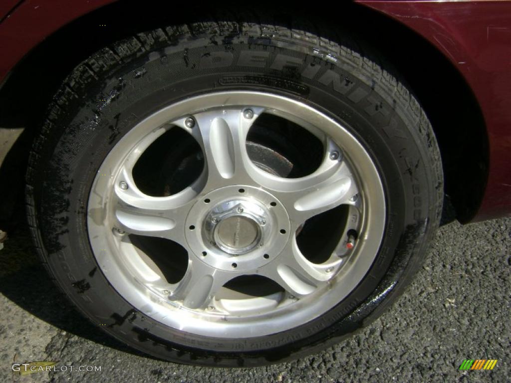 2002 Elantra GLS Sedan - Chianti Red / Beige photo #5