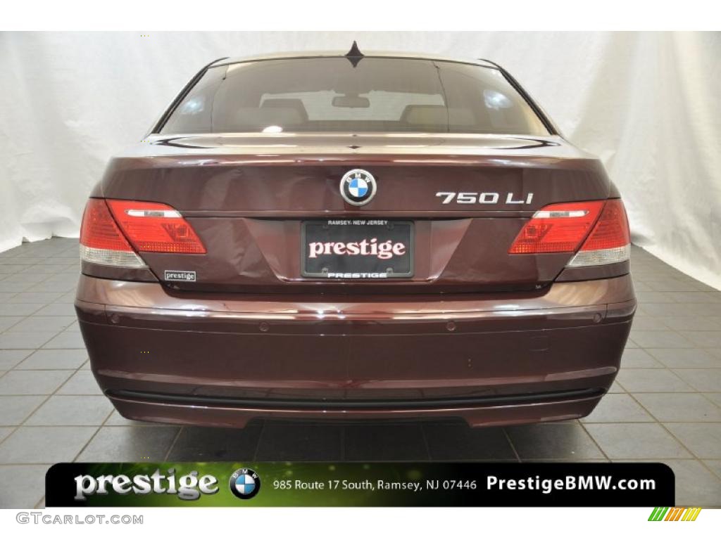 2007 7 Series 750Li Sedan - Barbera Red Metallic / Beige photo #3
