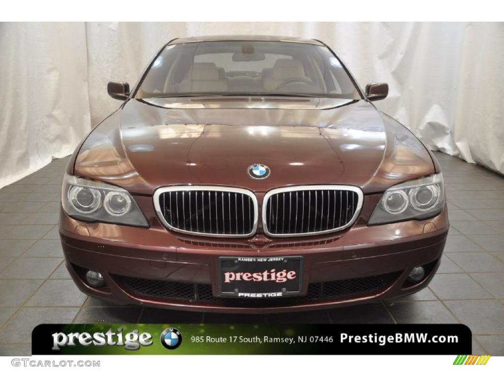 2007 7 Series 750Li Sedan - Barbera Red Metallic / Beige photo #7