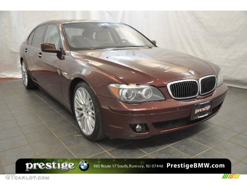 2007 7 Series 750Li Sedan - Barbera Red Metallic / Beige photo #8