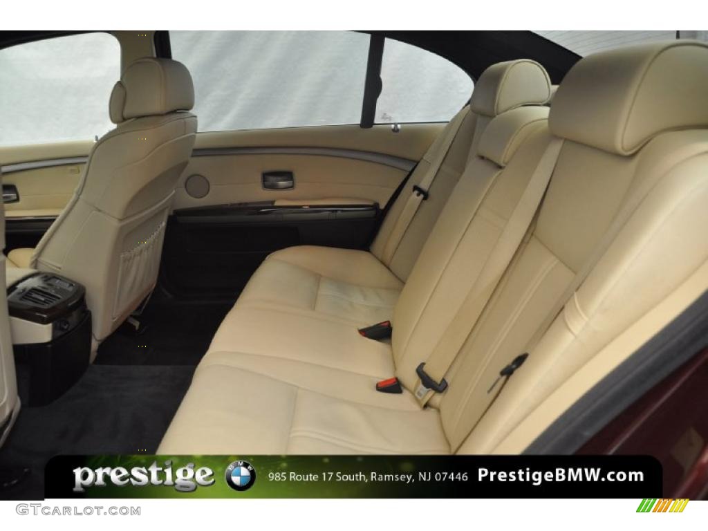 2007 7 Series 750Li Sedan - Barbera Red Metallic / Beige photo #9