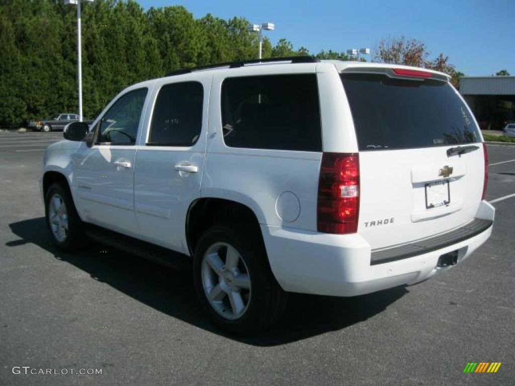 2007 Tahoe LT - Summit White / Light Cashmere/Ebony photo #2