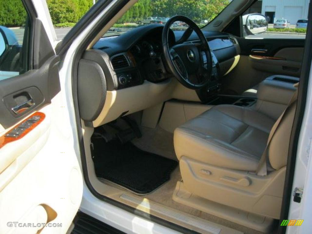 2007 Tahoe LT - Summit White / Light Cashmere/Ebony photo #4