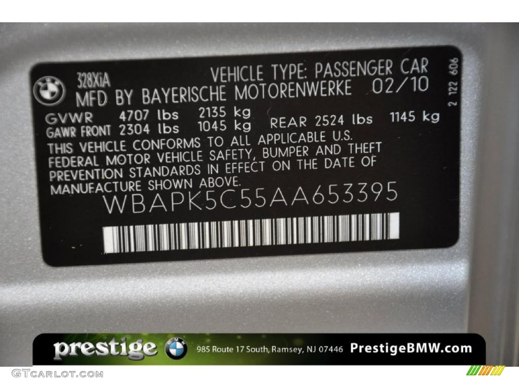2010 3 Series 328i xDrive Sedan - Titanium Silver Metallic / Black photo #13