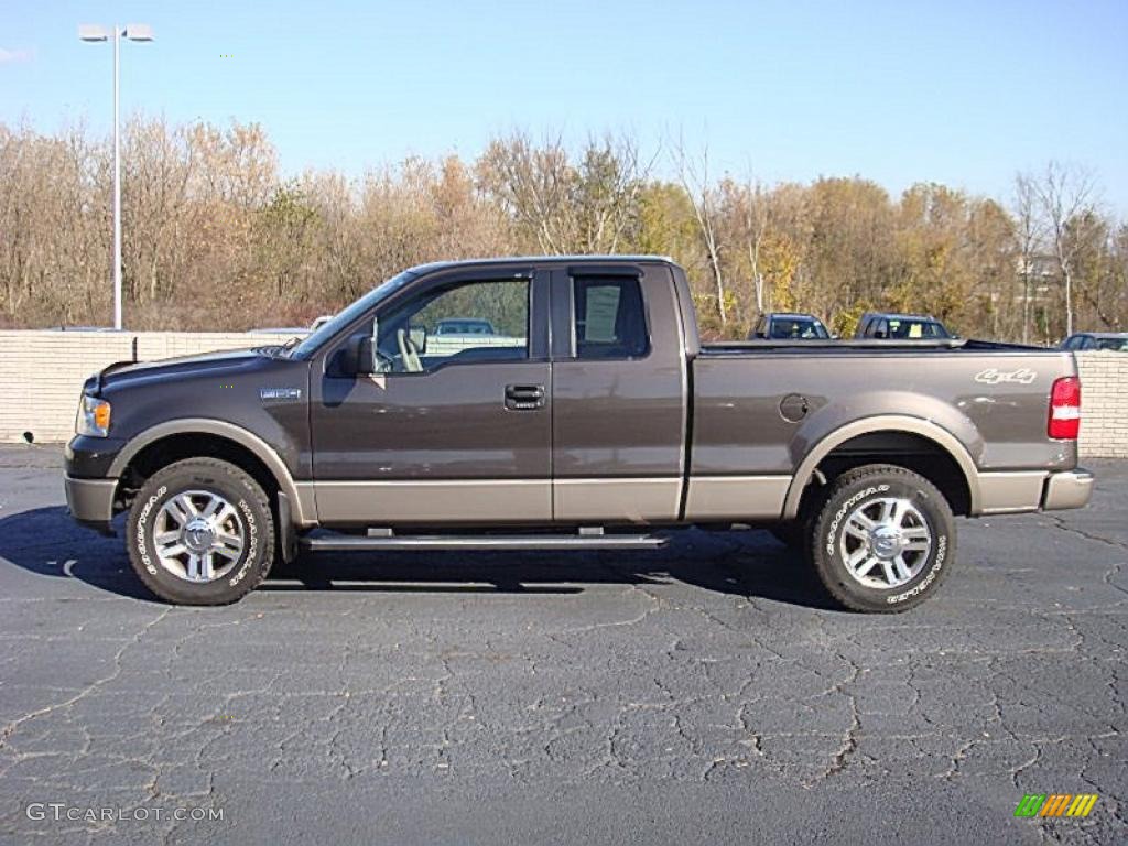 2006 F150 Lariat SuperCab 4x4 - Dark Stone Metallic / Medium/Dark Flint photo #1