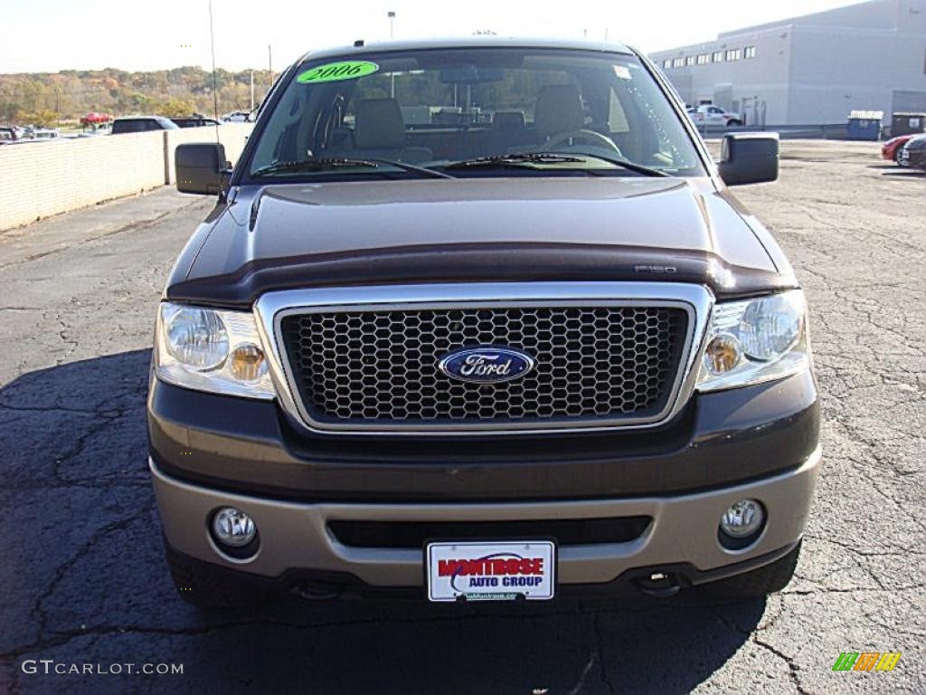 2006 F150 Lariat SuperCab 4x4 - Dark Stone Metallic / Medium/Dark Flint photo #6