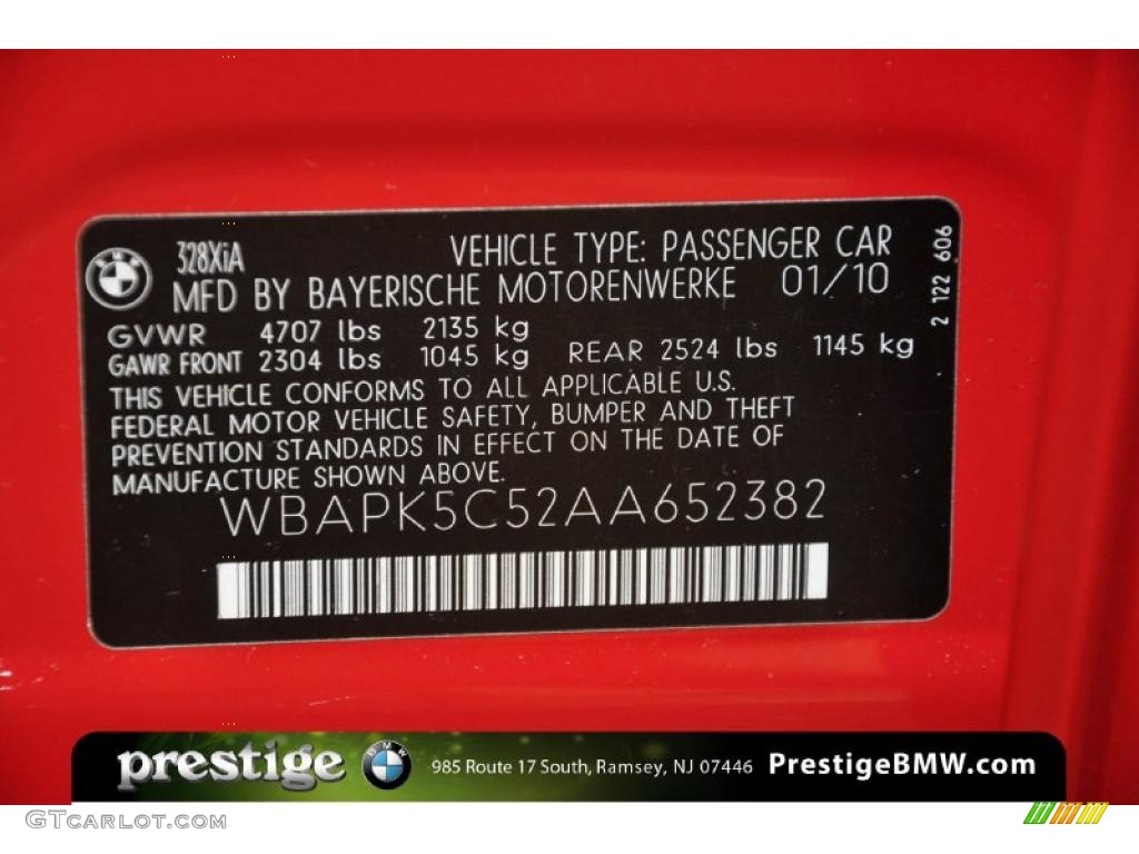 2010 3 Series 328i xDrive Sedan - Crimson Red / Black photo #13