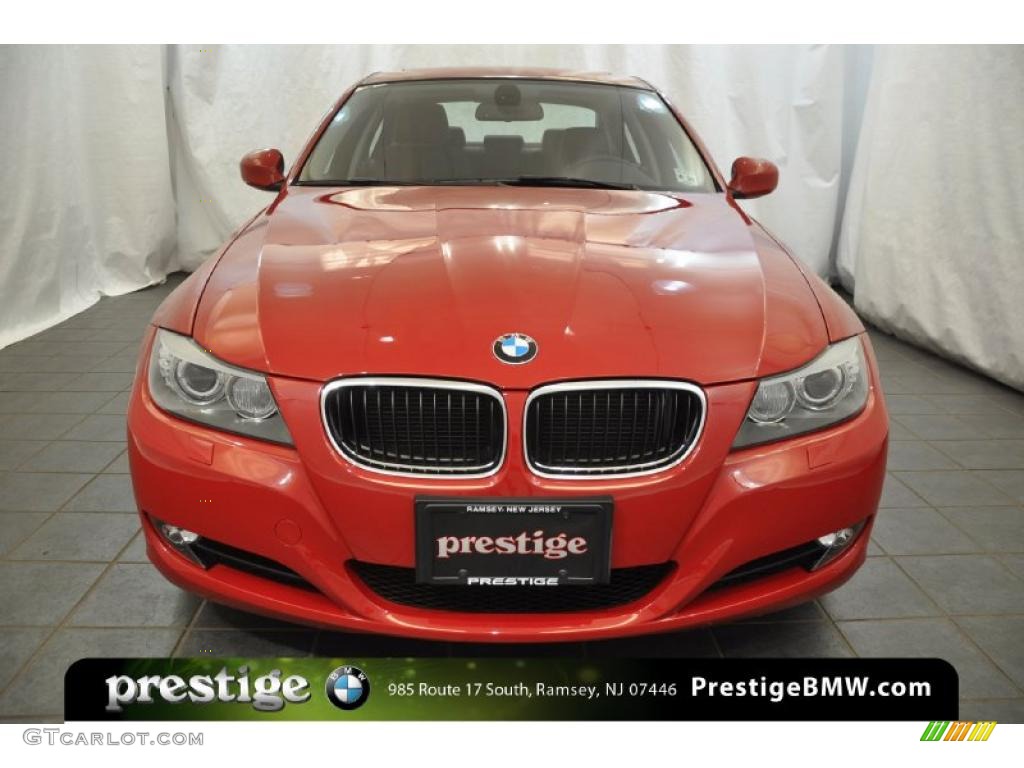 2010 3 Series 328i xDrive Sedan - Crimson Red / Black photo #6