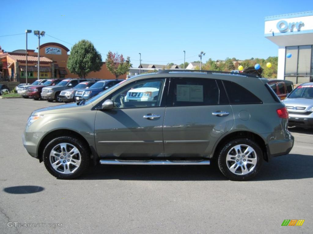 2007 MDX  - Aberdeen Green Metallic / Taupe photo #2