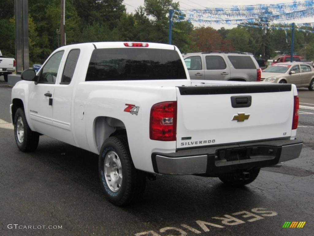 2011 Silverado 1500 LT Extended Cab 4x4 - Summit White / Ebony photo #3