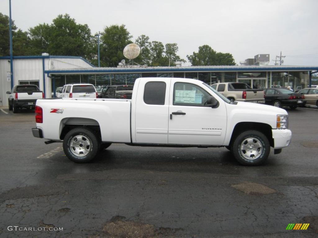 2011 Silverado 1500 LT Extended Cab 4x4 - Summit White / Ebony photo #6