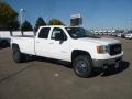 2011 Summit White GMC Sierra 3500HD SLT Crew Cab 4x4 Dually  photo #1