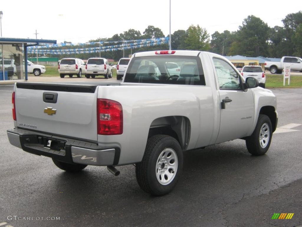 2011 Silverado 1500 Regular Cab - Sheer Silver Metallic / Dark Titanium photo #5